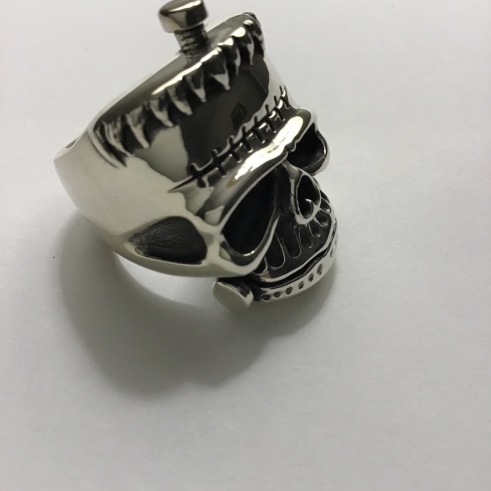 Frankenstein mans ring 925 silver - Picture 5 of 6